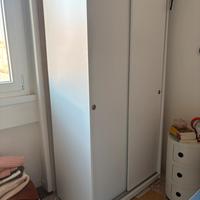 Armadio ante scorrevoli bianco