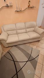 Coppia di divani in pelle 