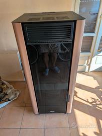 termostufa pellet Alysa new Idro 34 kW Moka kalon