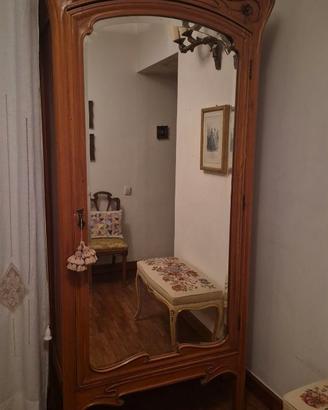 Armadio/Guardaroba ad Anta Singola con Specchio