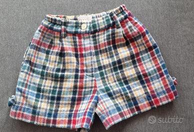 Bermuda 100% lana simonetta tg 12/18 mesi scozzesi