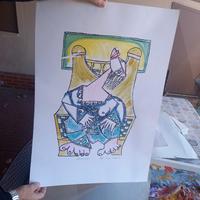 retouciar di Paolo da San Lorenzo su carta