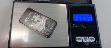 lingotto argento 925 Milano 20 grammi