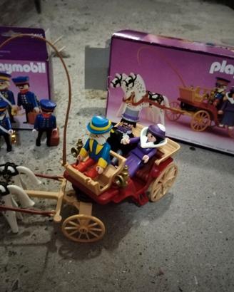 playmobil carrozza e personaggi