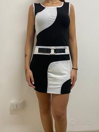 Vestito da donna vintage Bianco e nero, taglia M