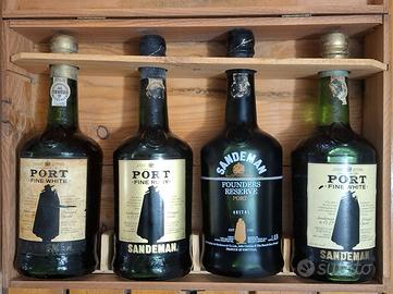 Cassetta legno da 4 bott. da collezione Sandeman