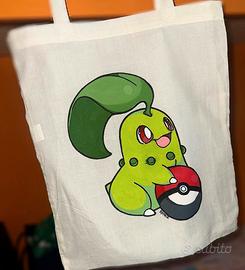 Borsa di tela dipinta a mano