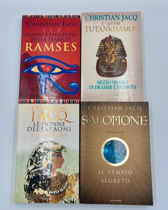 Lotto 4 libri Christian Jacq – Antico Egitto