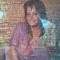 QUADRO FOTO IN PUZZLE DONNA IN COSTUME