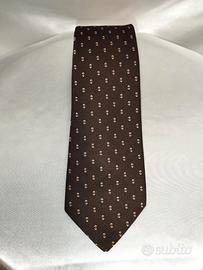ANNI '80 - Cravatta uomo marrone Made in Italy