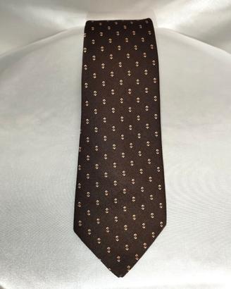 ANNI '80 - Cravatta uomo marrone Made in Italy