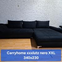 Divano con penisola Design XXL Nero🖤