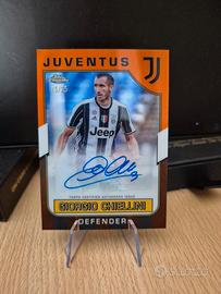 topps chrome Juventus Chiellini auto 