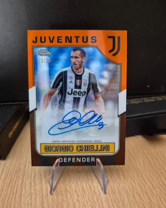 topps chrome Juventus Chiellini auto 