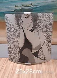 Punto luce Applique in vetro da parete NUOVO