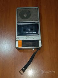 REGISTRATORE MUSICASSETTA PORTATILE VINTAGE ANNI70