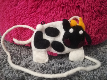 Tracolla portamonete lana cotta