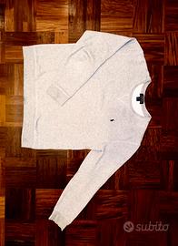 felpa girocollo polo ralph lauren taglia s grigio