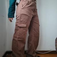 pantalone cargo donna cotone XL