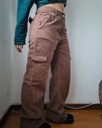 pantalone cargo donna cotone XL