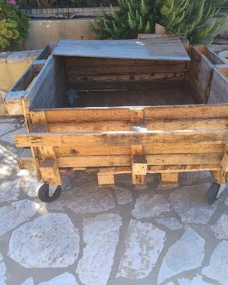 Terrario per tartarughe su ruote cm 120X105