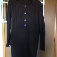 Maglie scaldacollo cardigan panna fatte a mano