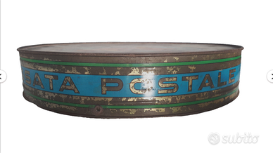 scatola in latta di cassata postale palermo antica