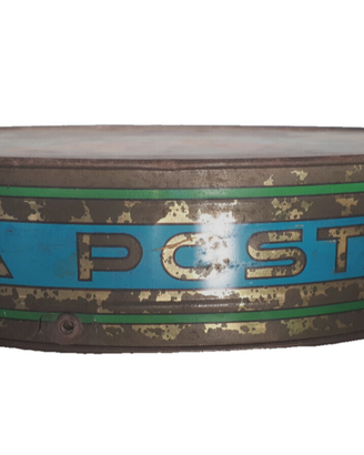 scatola in latta di cassata postale palermo antica