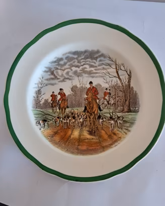 Piatto Spode Copeland Fox Hunting Homeward n. 7
