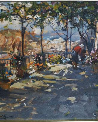 Enrico Aprile – Dipinto olio su cartone