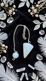 pendolo esoterico in opalite