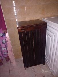 Mobiletto da Bagno Salvaspazio Classico in Legno S