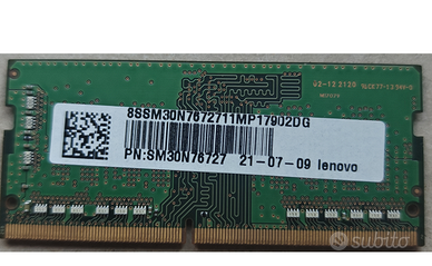 Lenovo Samsung 8GB DDR4 3200MHz SODIMM PC4-25600