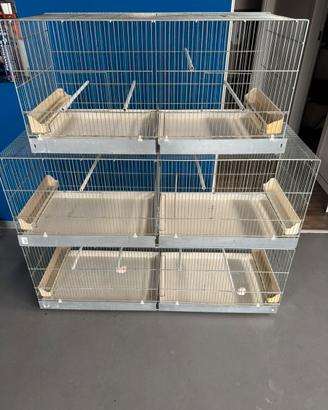 Gabbie per uccelli modulari zincate
