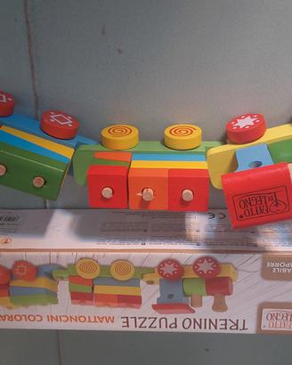 trenino in legno