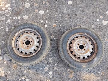 2 Cerchi originali ferro Fiat 850, 128, A112