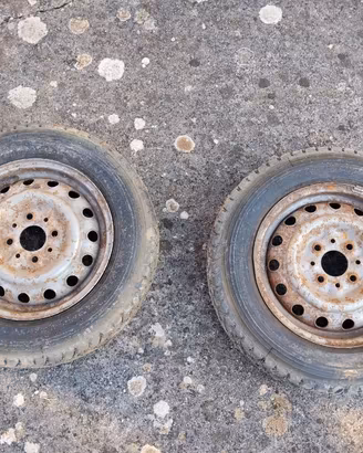 2 Cerchi originali ferro Fiat 850, 128, A112