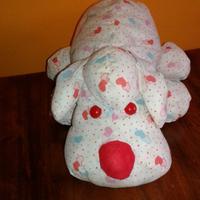 Peluche cane con cuori