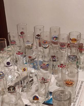 collezione bicchieri da birra vari