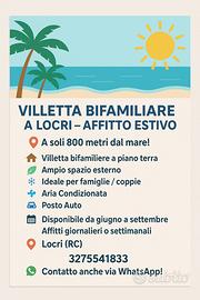 Locri - Villetta Indipendente Estate/Inverno