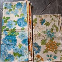 14 pezzi tessuto vintage 100% cotone