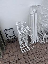 Supporto per piante in metallo per uso interno ed