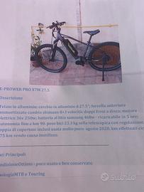 Bici con pedalata assistita