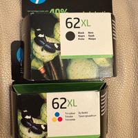 2 Cartucce stampante: HP 62 XL Black e Tricolor