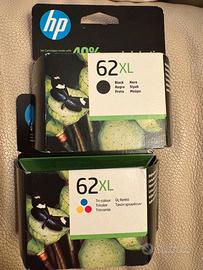2 Cartucce stampante: HP 62 XL Black e Tricolor