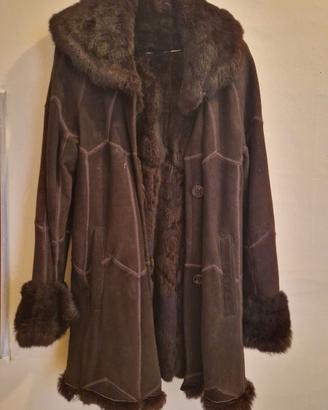 Cappotto Montone vera pelle 100% Lapin coniglio.