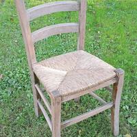 SEDIA IMPAGLIATA LEGNO CHIARO