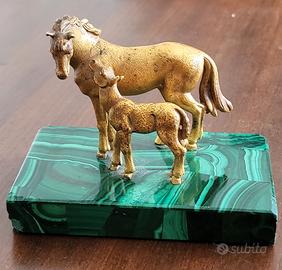 RARA Scultura '900 - Argento dorato - punzonata