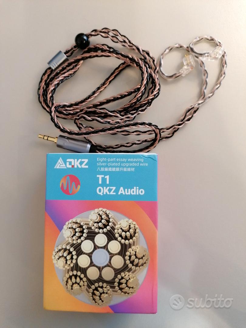 Cavo Audio Aggiornato 6N OCC Argento Per Meze 99 Classics/Neo, Con Connettori In Legno Noce E Adattatore 6,35 Mm