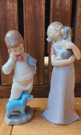 Due statuette in porcellana NAO, perfette condizio